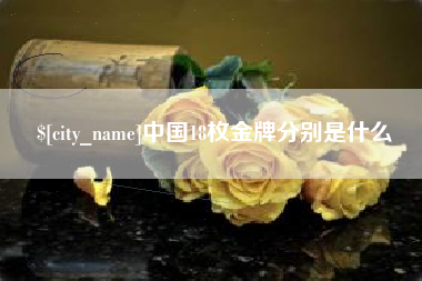 汶上中国18枚金牌分别是什么