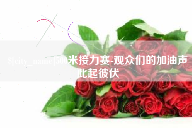 汶上500米接力赛-观众们的加油声此起彼伏