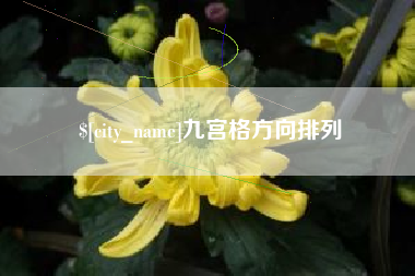 汶上九宫格方向排列