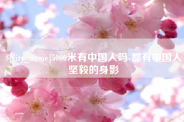 汶上5000米有中国人吗-都有中国人坚毅的身影