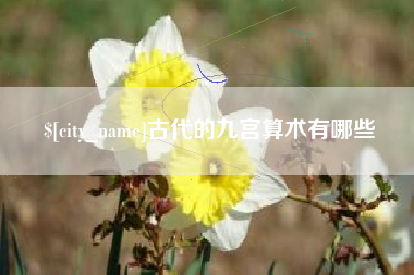 汶上古代的九宫算术有哪些