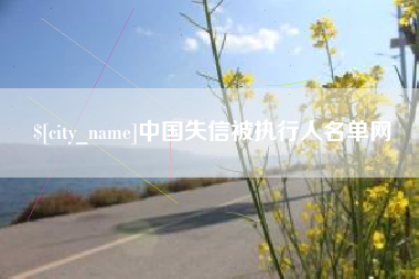 汶上中国失信被执行人名单网