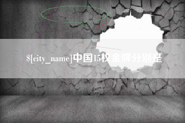 汶上中国15枚金牌分别是