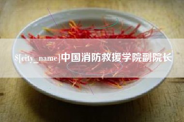 汶上中国消防救援学院副院长
