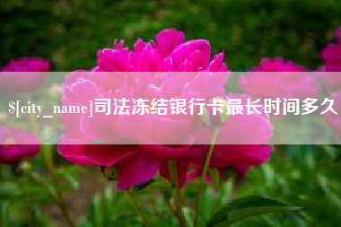 汶上司法冻结银行卡最长时间多久