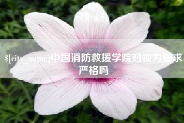 汶上中国消防救援学院对视力要求严格吗