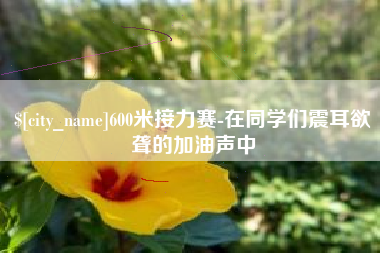 汶上600米接力赛-在同学们震耳欲聋的加油声中