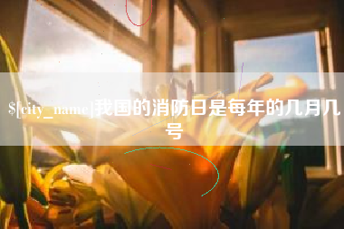 汶上我国的消防日是每年的几月几号