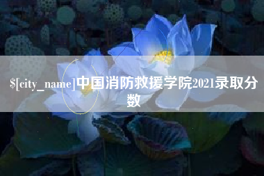 汶上中国消防救援学院2021录取分数