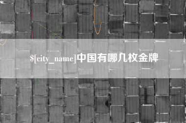 汶上中国有哪几枚金牌