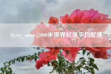 汶上5000米世界纪录平均配速