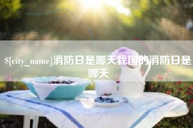 汶上消防日是哪天我国的消防日是哪天