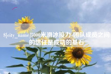 汶上5000米滑冰接力-团队成员之间的信任是成功的基石