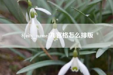 汶上九宫格怎么排版