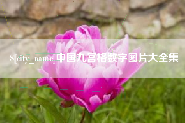 汶上中国九宫格数字图片大全集