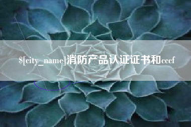 汶上消防产品认证证书和cccf