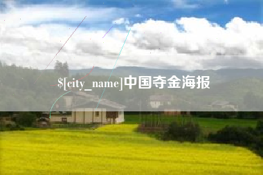 汶上中国夺金海报