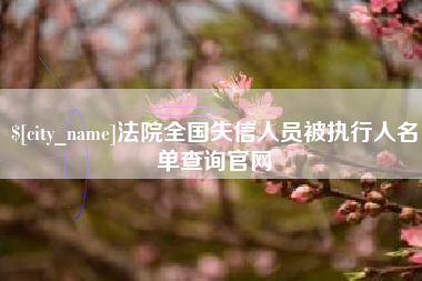 汶上法院全国失信人员被执行人名单查询官网