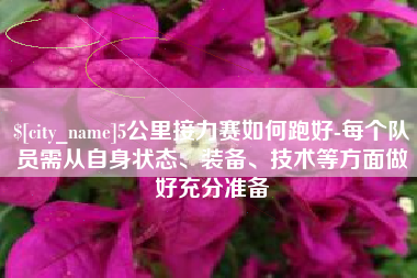 汶上5公里接力赛如何跑好-每个队员需从自身状态、装备、技术等方面做好充分准备