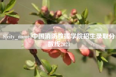 汶上中国消防救援学院招生录取分数线2021