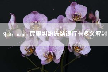 汶上民事纠纷冻结银行卡多久解封