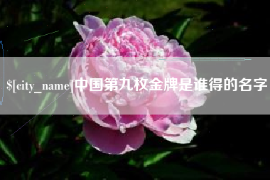 汶上中国第九枚金牌是谁得的名字