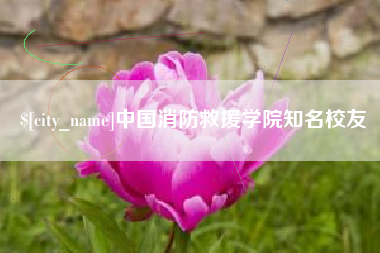 汶上中国消防救援学院知名校友