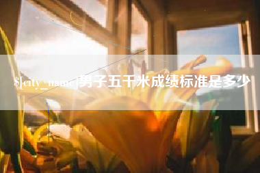 汶上男子五千米成绩标准是多少