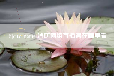 汶上消防网络直播课在哪里看
