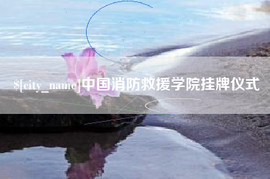 汶上中国消防救援学院挂牌仪式