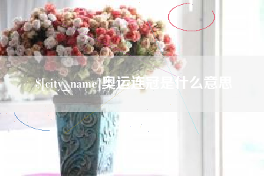 汶上奥运连冠是什么意思