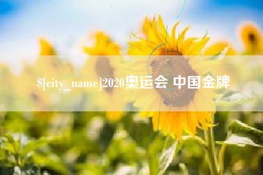 汶上2020奥运会 中国金牌